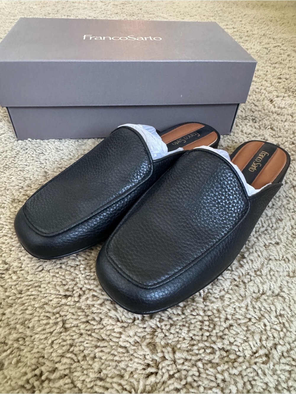 BRAND NEW Franco Sarto Holland Mule - Black